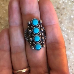 Southwestern Style Gunmetal Ring
